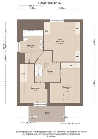 Floorplan - Lingedijk 9, 4155 BA Gellicum